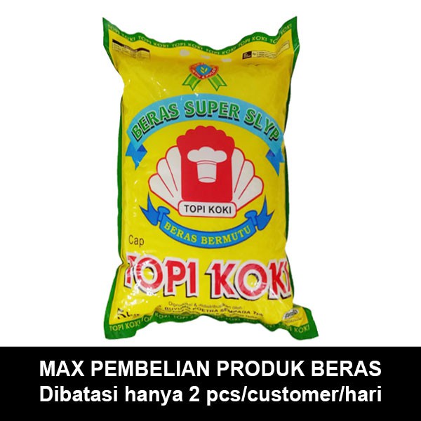 Jual Topi Koki Beras Super Slyp Kuning 5Kg Shopee Indonesia