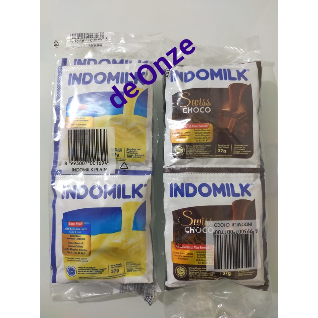 Jual Indomilk Susu Kental Manis Putih Swiss Choco X Gr Shopee