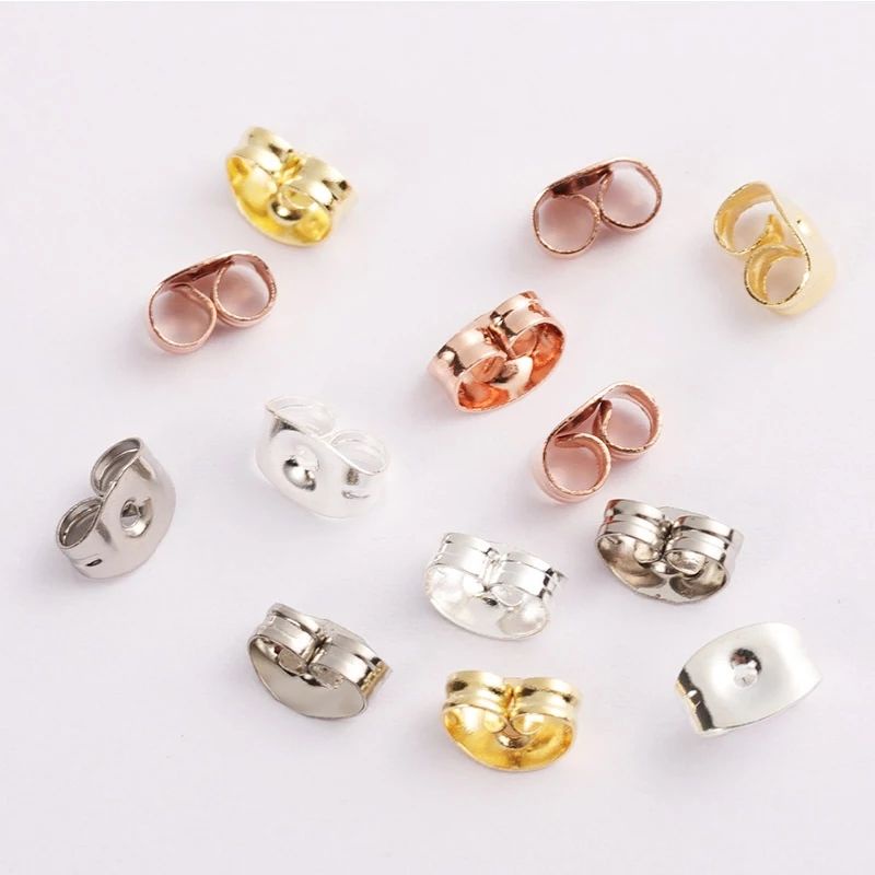 Jual 20 PCS TUTUP ANTING PANTAT ANTING BESI STOPER ANTING GIWANG