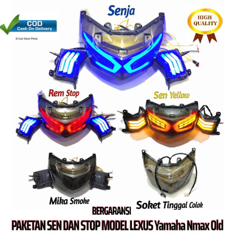 Jual Lampu Stop Nmax Lexus Led Sepaket Sen Sein Nmax Depan Stoplamp