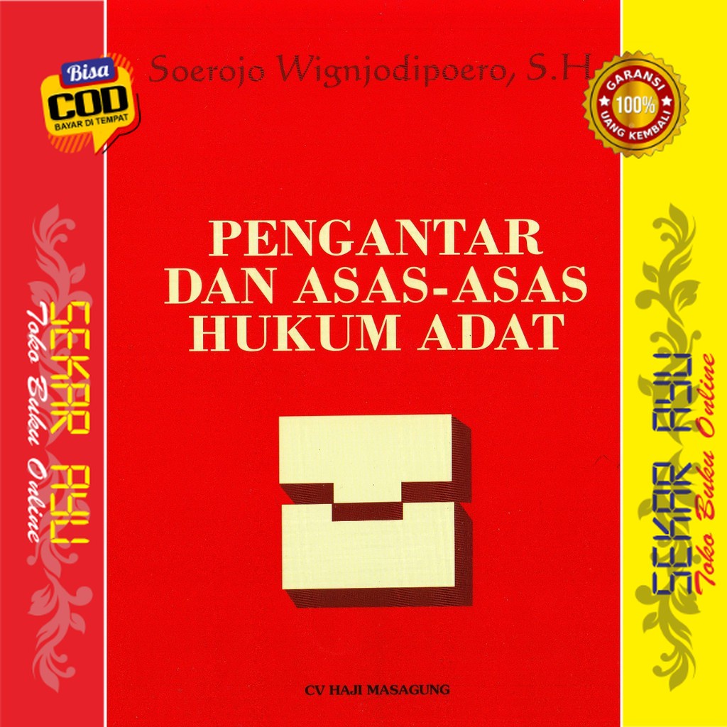 Jual Buku Pengantar Dan Asas Asas Hukum Adat Surojo Wignjodipuro