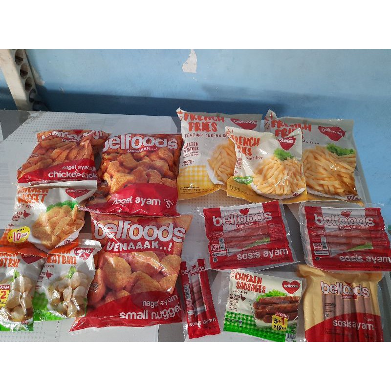 Jual Belfoods All Varian Nugget Sosis Kentang Baso Shopee Indonesia