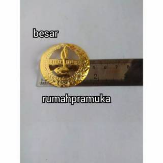 Jual Tanda Peci Tunas Pramuka Kuningan Bulat Pin Tunas Pramuka Bros