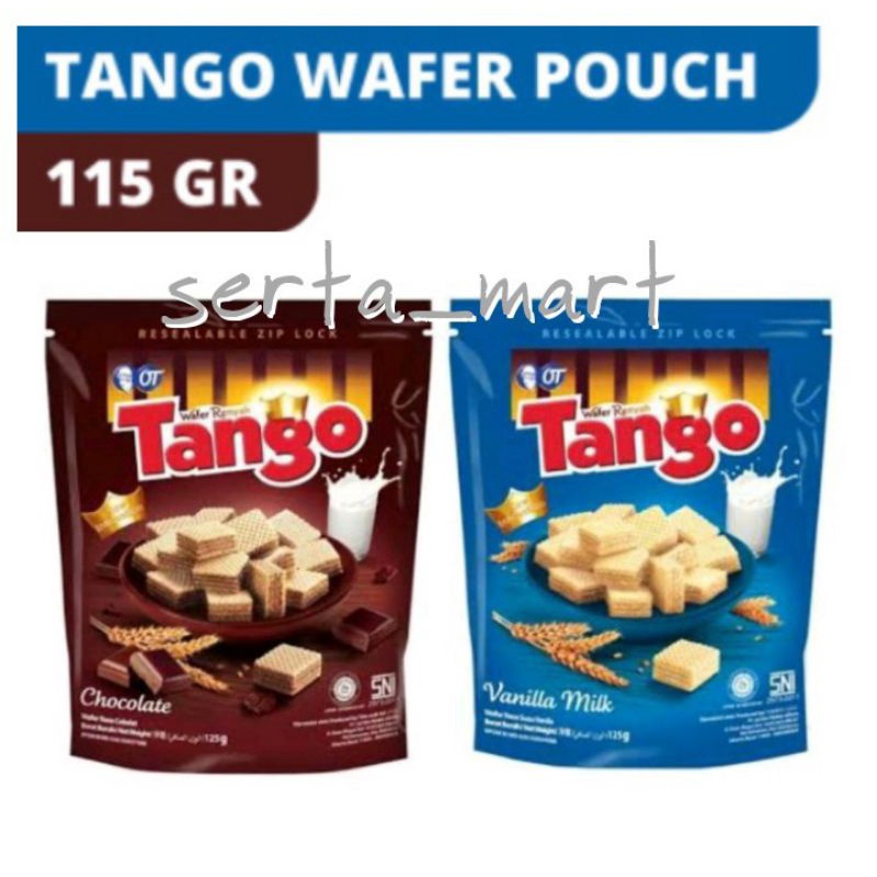 Jual Tango Wafer Pouch Gr Vanilla Milk Chocolate Coklat Shopee