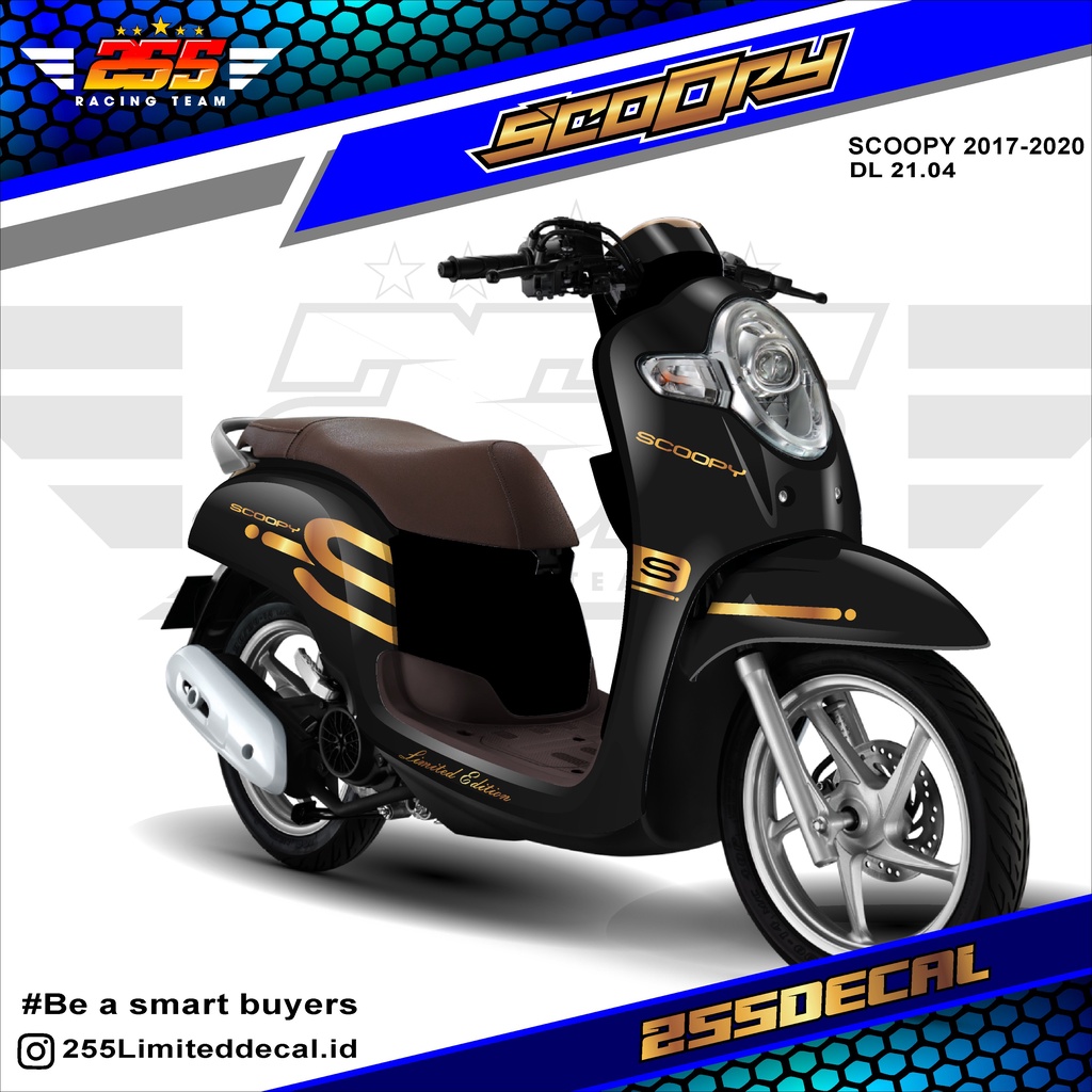 Jual Decal Scoopy Full Body Full Blok Dekal Sticker Scoopy New Fi