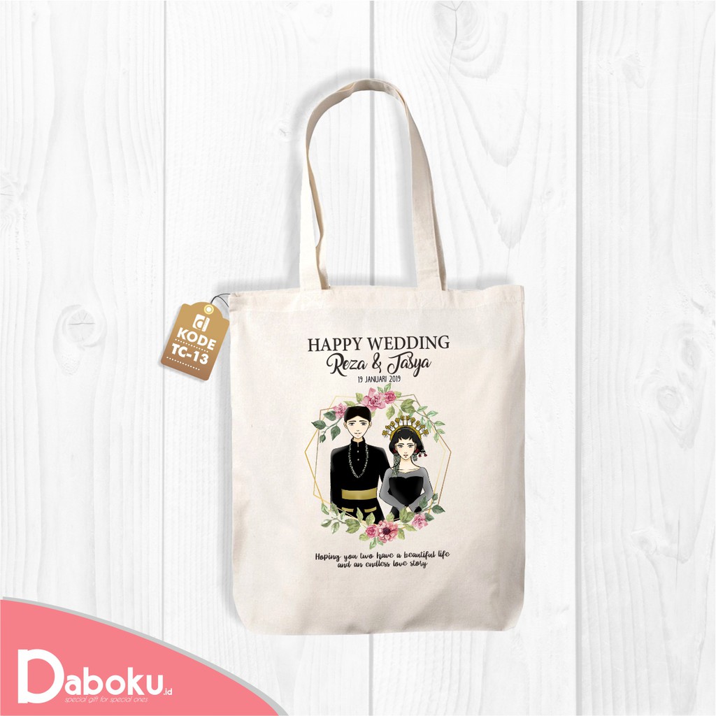 Jual Daboku Custom Totebag Kado Hadiah Buket Wisuda Ulang Tahun