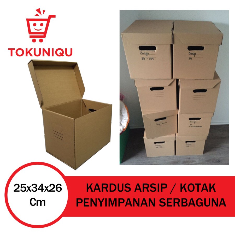 Jual Box File Kardus Kotak Arsip Penyimpanan Dokumen Karton Tebal Keras