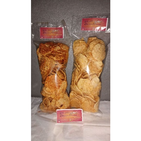 Jual Opak Mentega Opak Singkong Krupuk Cemilan Renyah 100gr