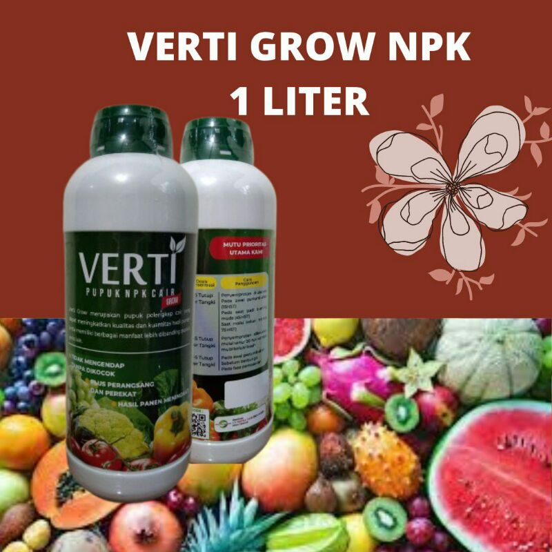 Jual Pupuk Npk Yang Bagus Untuk Buah Pupuk Cair Verti Grow Npk Liter