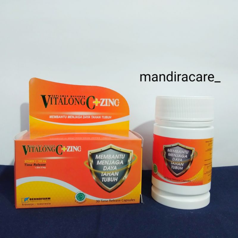 Jual VITALONG C ZINC BOTOL 30 Kapsul Shopee Indonesia