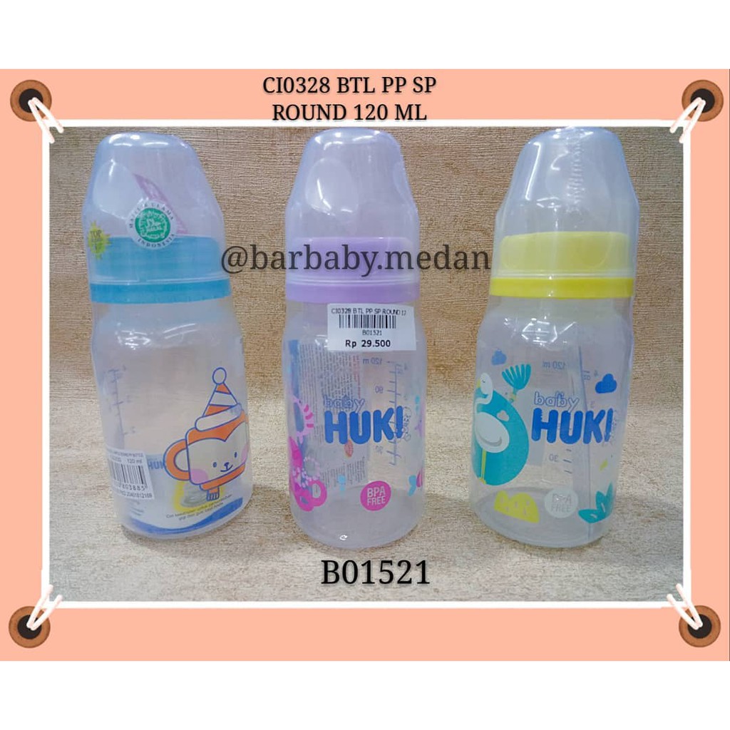 Jual Huki Botol Round 120ml Shopee Indonesia