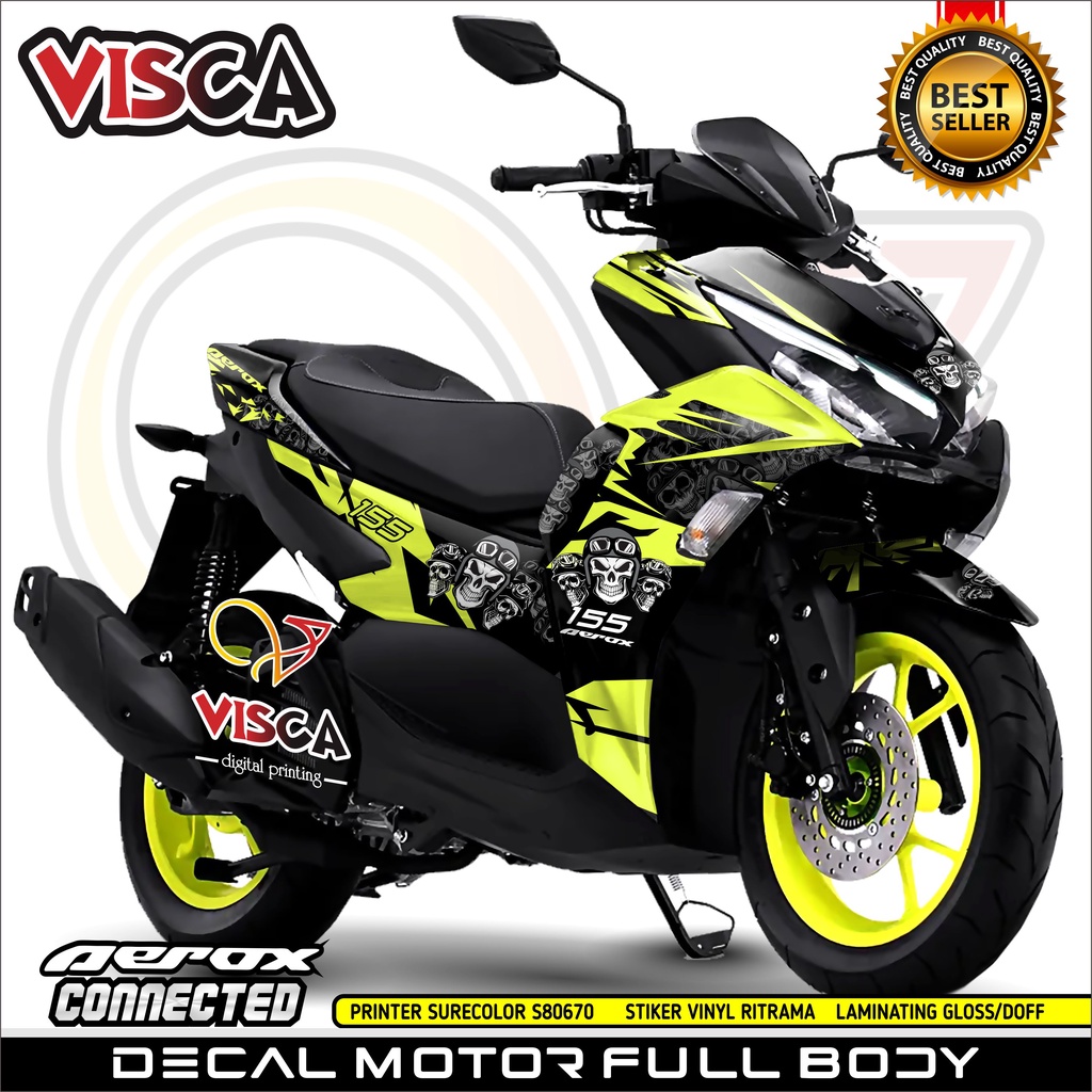 Jual Decal Aerox Connected 2021 Full Body Decal All New Aerox 155