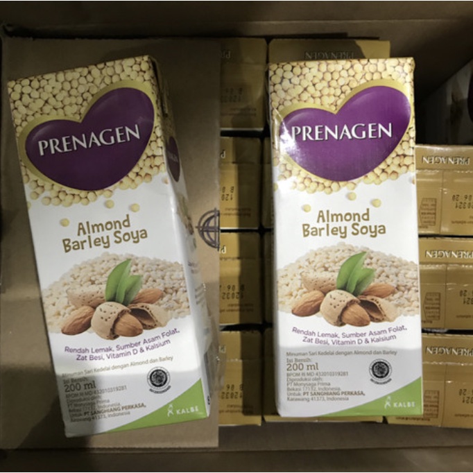 Jual Prenagen Susu Uht Almond Barley Soya 200ml Shopee Indonesia