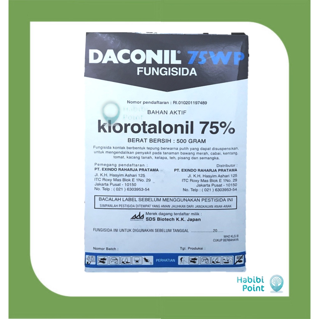 Jual FUNGISIDA DACONIL 75 WP 500GR SDS BIOTECH KK Klorotalonil