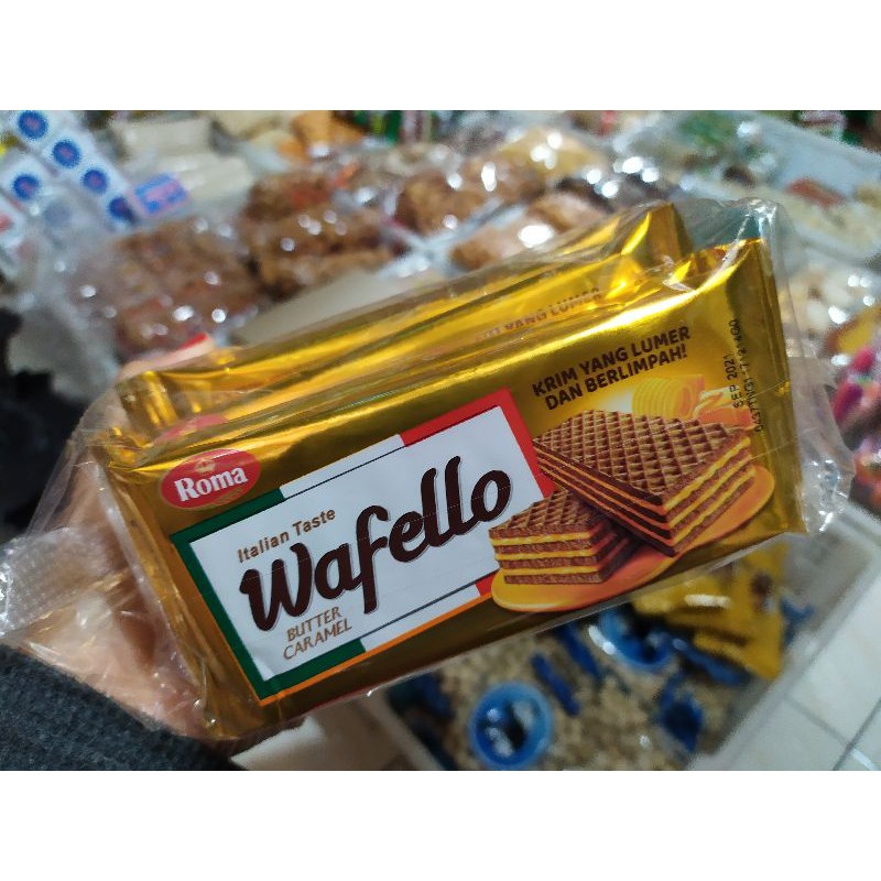 Jual Wafer Wafello Renceng Rasa Caramel Choco Blast Shopee Indonesia