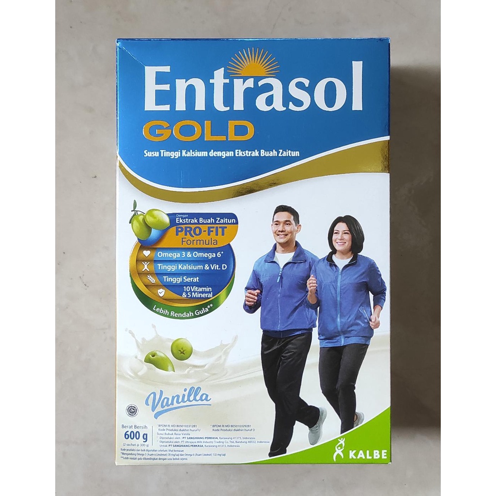 Jual ENTRASOL GOLD VANILLA 600 GR 2 X 300 GR Indonesia Shopee Indonesia