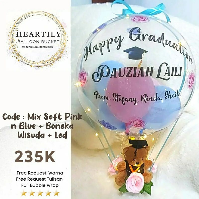 Jual READY JAKARTA 1HARI JADI Buket Balon Balloon Bucket Balon Wisuda