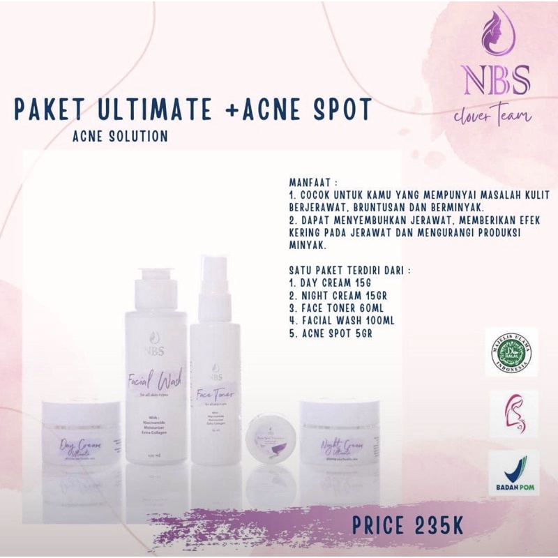 Jual Nbs Paket Ultimate Acne Spot Shopee Indonesia