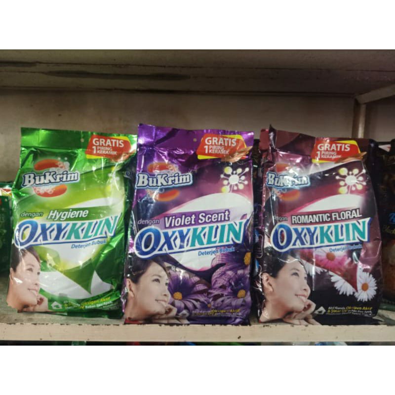 Jual ZAHIRA MART BUKRIM OXYKLIN Detergent Bubuk 800G All Varian GRATIS