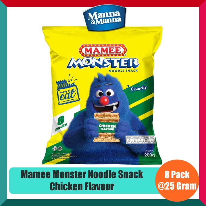 Jual Mamee Monster Noodle Snack Chicken Flavour Packs X Gram