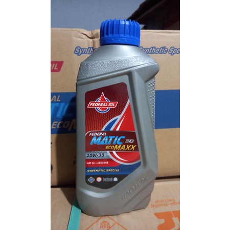 Jual Oli Motor Federal Matic 30 Ecomaxx 800 Ml Shopee Indonesia