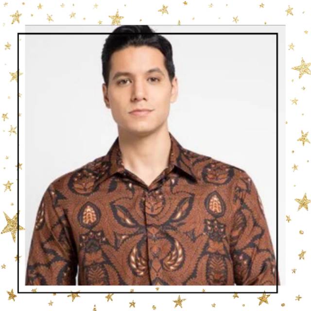 Jual Kemeja Batik Pria Adikusuma By ArjunaWeda Pisang Bali Coklat