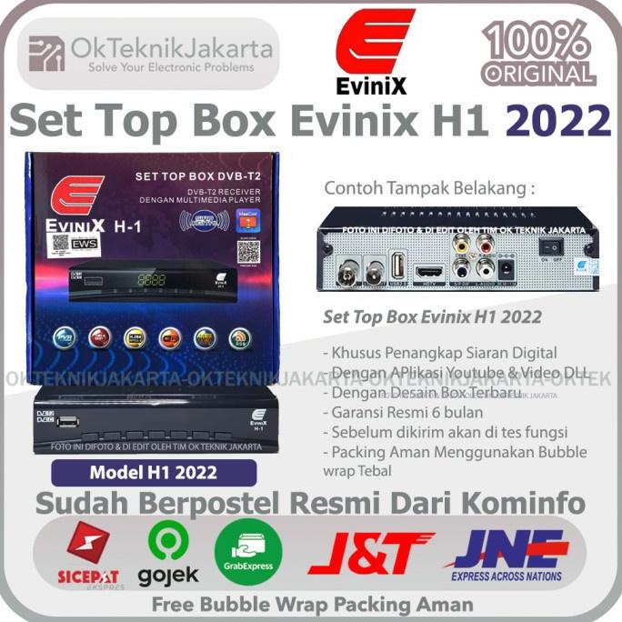 Jual Set Top Box Dvb T Evinix H New Dengan Adaptor Casing Besi