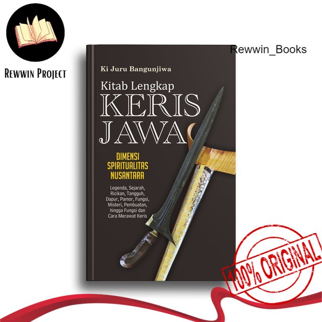 Jual Buku Original Kitab Lengkap Keris Jawa Dimensi Spiritualitas