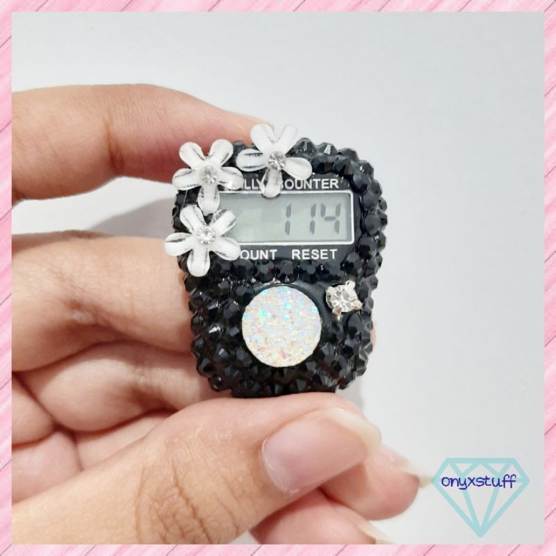 Jual Tasbih Digital Hias Souvenir Tasdig Oleh Oleh Haji Hitam Sakura