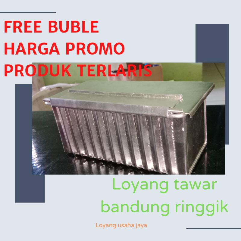 Jual Harga Promo Cetakan Roti Tawar Bandung Agak Besar 20x8x8 Untuk