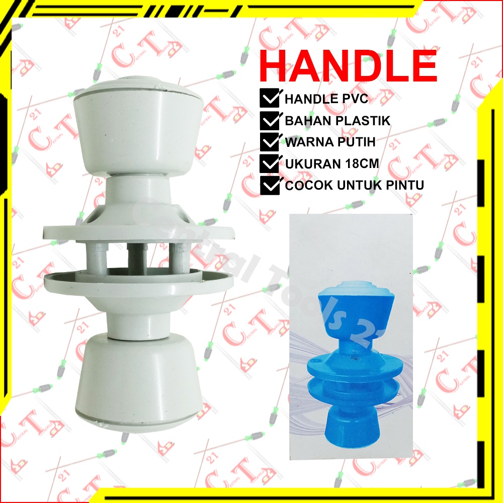 Jual Handle Pintu Kamar Mandi Bulat Pvc 1 Set Gagang Pintu Bulet