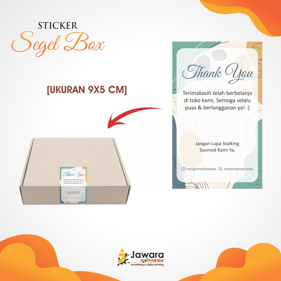 Jual CETAK STICKER SEGEL BOX CUSTOM TERMURAH MALANG Shopee Indonesia