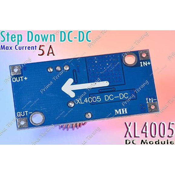 Jual XL4005 5A Step Down DC DC Adjustable Modul Penurun Tegangan DC XL