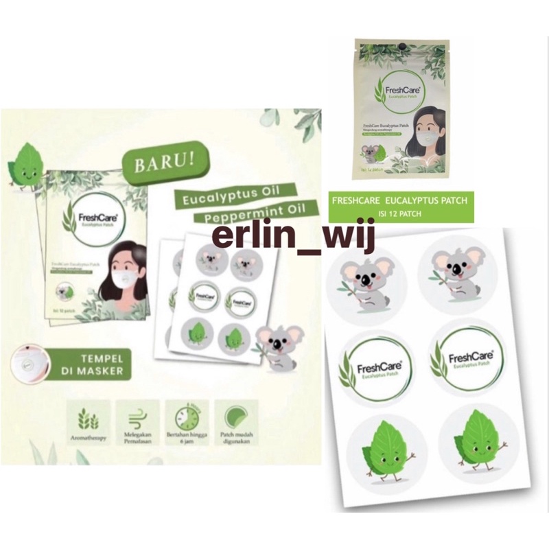 Jual FRESHCARE EUCALYPTUS PATCH 1 SACHET 12 PATCH FRESH CARE