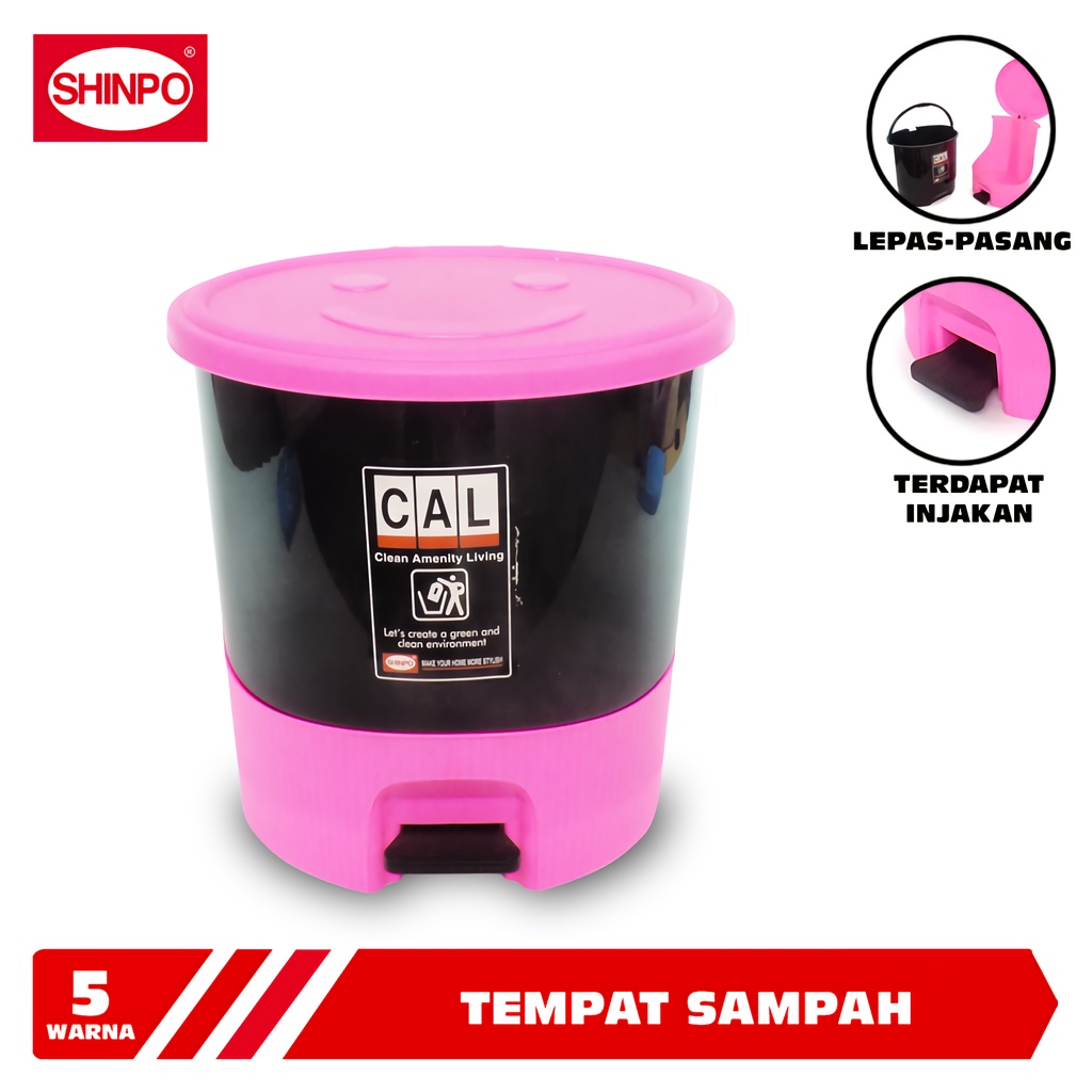 Jual Shinpo Tempat Sampah Plastik L Dengan Injakan Chubby Step On