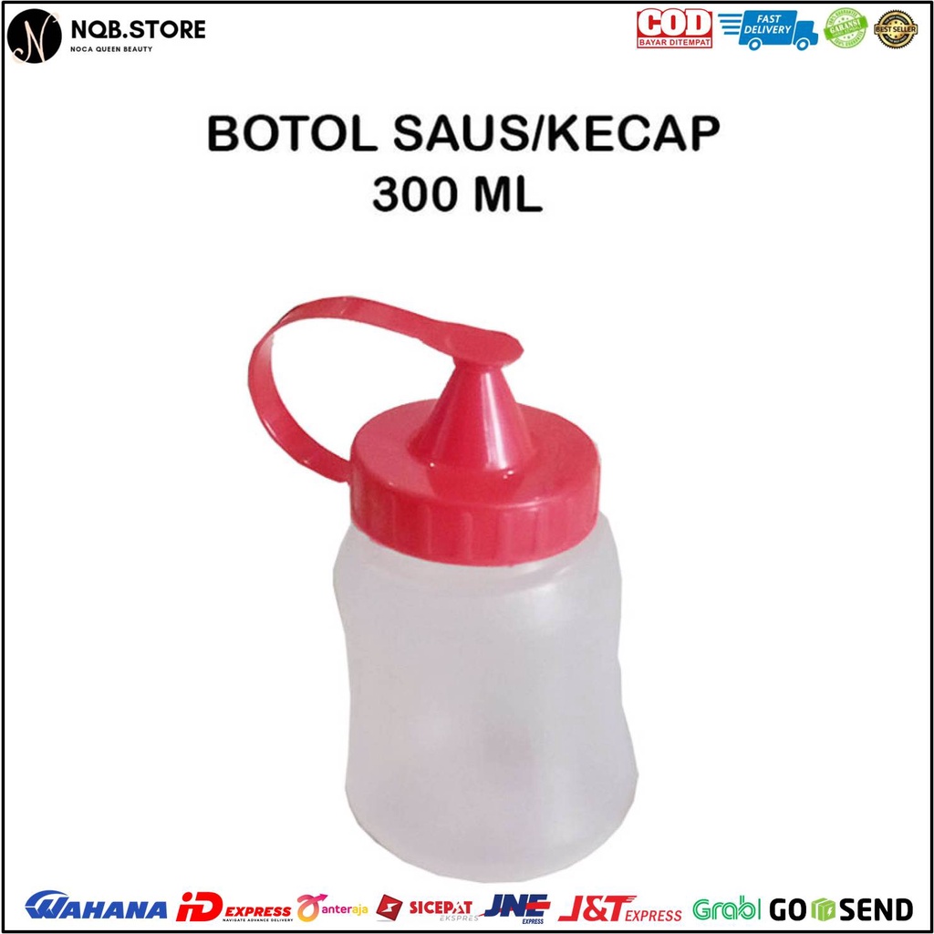 Jual Botol Kecap Saos Plastik Bening Dengan TUTUP Mini Sauce Bottle