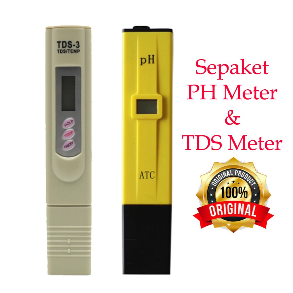 Jual Paket PH TDS Meter Hidroponik Alat Ukur Ppm PH Dan TDS Meter