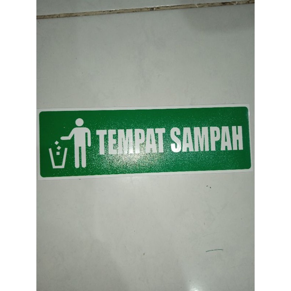 Jual STIKER TEMPAT SAMPAH 23X7 5CM Shopee Indonesia