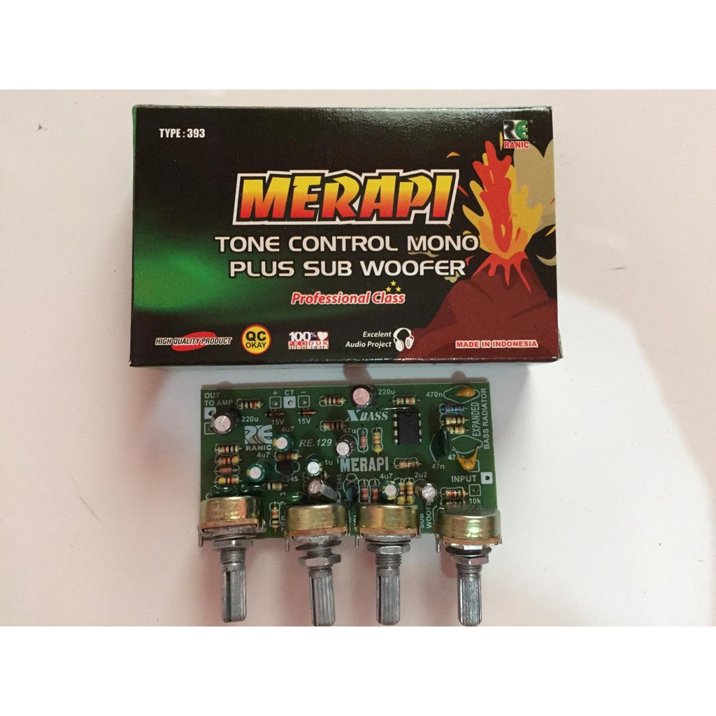 Jual TONE CONTROL MONO PLUS SUBWOOFER MERAPI Shopee Indonesia