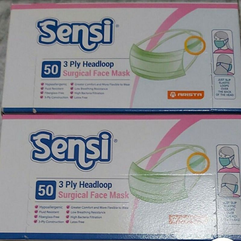 Jual Masker Sensi Headloop 1box Isi 50 Pcs Shopee Indonesia