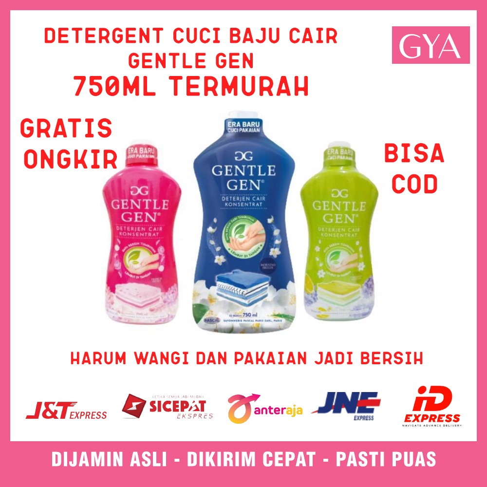 Jual Detergent Cair Sabun Cuci Baju Gentle Gen Ml Murah Shopee