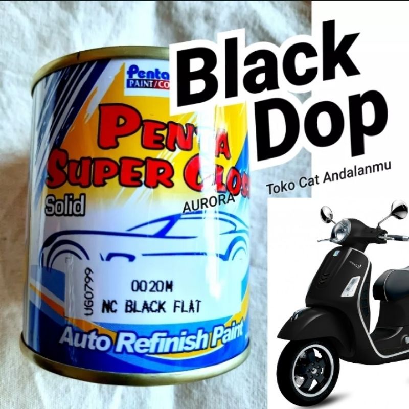 Jual Cat Kaleng Penta Super Gloss Black Flat Doff Hitam Dop Doff Dull