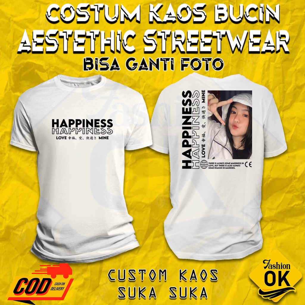 Jual Sehari Jadi Custom Request Kaos Bucin Streetwear Bisa Request