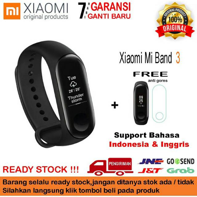 Jual Xiaomi Mi Band 3 Smart Band OLED Display ORIGINAL 100