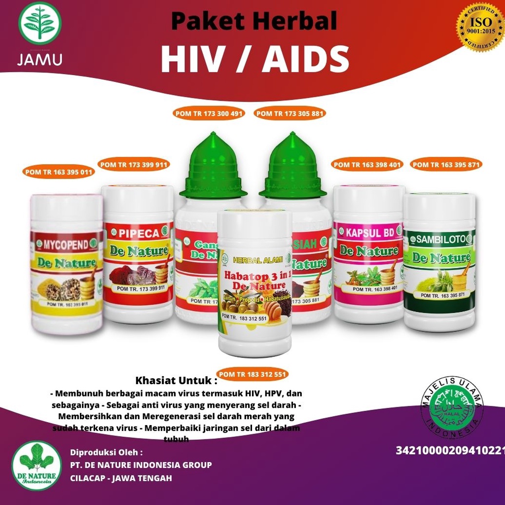 Jual Paket Lengkap Herbal Hiv Aids Ampuh Obat Arv Gejala Hiv Sipilis