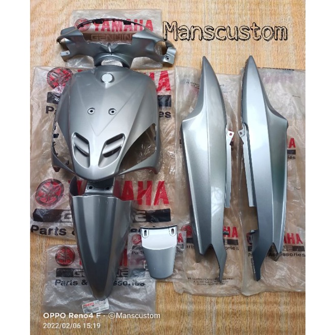 Jual Cover Body Set Mio Sporty Mio Old Mio Lama Warna Silver Original