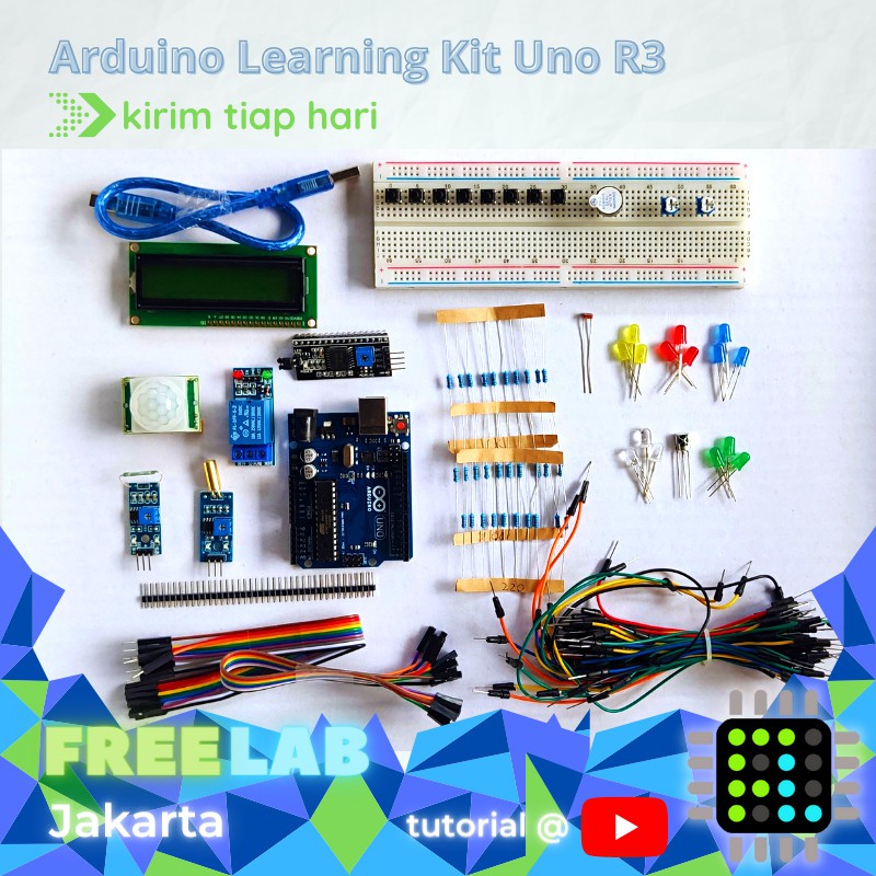 Jual Arduino Starter Learning Kit Lengkap Untuk Pemula Dengan Uno R3