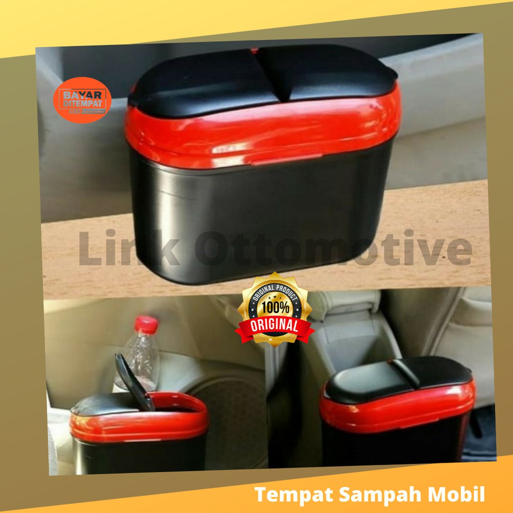 Jual Tong Kotak Tempat Sampah Mobil Mini Samping Car Trash Bin Selip