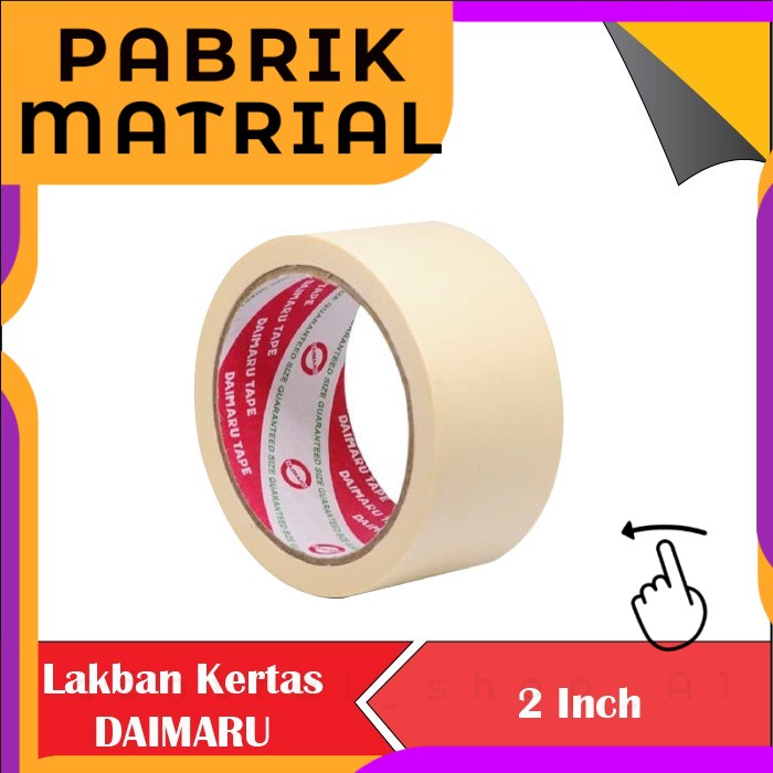 Jual Alat MASKING TAPE LAKBAN KERTAS SOLASI KERTAS 2 SOLATIP KERTAS