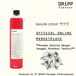 Jual Dripp Sakura Syrup Perasa Minuman Berbentuk Sirup Rasa Bunga